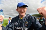 5 August 2013; Roscommon manager Fergal O'Donnell celebrates at the end of the game. Electric Ireland GAA Football All-Ireland Minor Championship Quarter-Final, Kildare v Roscommon, O'Connor Park, Tullamore, Co. Offaly. Picture credit: David Maher / SPORTSFILE
