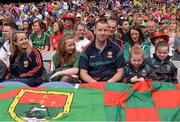 4 August 2013; Mayo supporters in the Cusack Stand before the game. GAA Football All-Ireland Senior Championship, Quarter-Final, Mayo v Donegal, Croke Park, Dublin. Picture credit: Ray McManus / SPORTSFILE