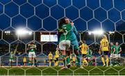 12 April 2022; Republic of Ireland goalkeeper Courtney Brosnan and Niamh Fahey of Republic of Ireland embrace at the final whistle of the FIFA Women's World Cup 2023 qualifying match between Sweden and Republic of Ireland at Gamla Ullevi in Gothenburg, Sweden. Photo by Stephen McCarthy/Sportsfile