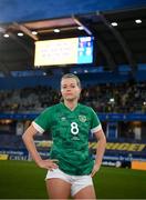 12 April 2022; Ruesha Littlejohn of Republic of Ireland after the FIFA Women's World Cup 2023 qualifying match between Sweden and Republic of Ireland at Gamla Ullevi in Gothenburg, Sweden. Photo by Stephen McCarthy/Sportsfile