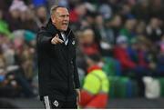 12 April 2022; Northern Ireland manager Kenny Shiels during the FIFA Women's World Cup 2023 qualifier match between Northern Ireland and England at National Stadium at Windsor Park in Belfast. Photo by Ramsey Cardy/Sportsfile