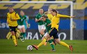 12 April 2022; Nathalie Björn of Sweden in action against Denise O'Sullivan of Republic of Ireland  during the FIFA Women's World Cup 2023 qualifying match between Sweden and Republic of Ireland at Gamla Ullevi in Gothenburg, Sweden. Photo by Stephen McCarthy/Sportsfile