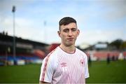 13 April 2022; Darragh Burns poses for a portrait after a St Patrick's Athletic open training session at Richmond Park in Dublin. Photo by David Fitzgerald/Sportsfile