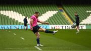 14 April 2022; Cian Healy during a Leinster Rugby captain's run at the Aviva Stadium in Dublin. Photo by Harry Murphy/Sportsfile