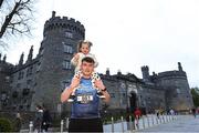 14 April 2022; Gracie O'Connell age 2 with her dad David from Kilkenny after the Kia Race Series in Kilkenny. Photo by Matt Browne/Sportsfile