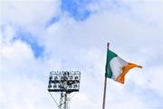 15 April 2022; The Irish flag flying in the ground before the SSE Airtricity League Premier Division match between Dundalk and Sligo Rovers at Oriel Park in Dundalk, Louth. Photo by Piaras Ó Mídheach/Sportsfile