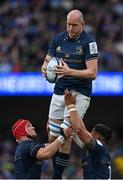 15 April 2022; Devin Toner of Leinster during the Heineken Champions Cup Round of 16 Second Leg match between Leinster and Connacht at Aviva Stadium in Dublin. Photo by Brendan Moran/Sportsfile
