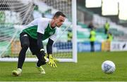 15 April 2022; Shamrock Rovers goalkeeper Leon Pohls before the SSE Airtricity League Premier Division match between Shamrock Rovers and St Patrick's Athletic at Tallaght Stadium in Dublin. Photo by Ben McShane/Sportsfile