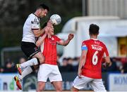 15 April 2022; Patrick Hoban of Dundalk in action against Nando Pijnaker of Sligo Rovers during the SSE Airtricity League Premier Division match between Dundalk and Sligo Rovers at Oriel Park in Dundalk, Louth. Photo by Piaras Ó Mídheach/Sportsfile