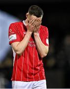 15 April 2022; Garry Buckley of Sligo Rovers after his side's defeat in SSE Airtricity League Premier Division match between Dundalk and Sligo Rovers at Oriel Park in Dundalk, Louth. Photo by Piaras Ó Mídheach/Sportsfile