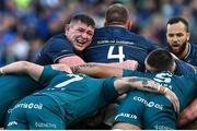 15 April 2022; Tadhg Furlong of Leinster controls a rolling maul during the Heineken Champions Cup Round of 16 Second Leg match between Leinster and Connacht at Aviva Stadium in Dublin. Photo by Brendan Moran/Sportsfile