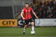 15 April 2022; Cameron McJannet of Derry City during the SSE Airtricity League Premier Division match between Derry City and Shelbourne at The Ryan McBride Brandywell Stadium in Derry. Photo by Stephen McCarthy/Sportsfile