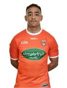 16 April 2022; Jemar Hall during an Armagh football squad portrait session at Athletic Grounds in Armagh. Photo by Ben McShane/Sportsfile