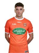 16 April 2022; Eoghan Woods during an Armagh football squad portrait session at Athletic Grounds in Armagh. Photo by Ben McShane/Sportsfile