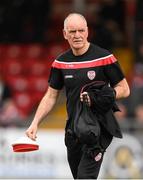15 April 2022; Derry City kitman Georgie Hegarty during the SSE Airtricity League Premier Division match between Derry City and Shelbourne at The Ryan McBride Brandywell Stadium in Derry. Photo by Stephen McCarthy/Sportsfile