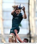15 April 2022; Cian Prendergast of Connacht during the Heineken Champions Cup Round of 16 Second Leg match between Leinster and Connacht at Aviva Stadium in Dublin. Photo by David Fitzgerald/Sportsfile
