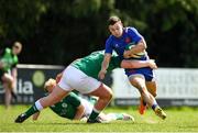 16 April 2022; Clément Mondinat of France is tackled by Danny McCarthy of Ireland during the U19 Rugby International match between Ireland and France at Templeville Road in Dublin. Photo by Eóin Noonan/Sportsfile
