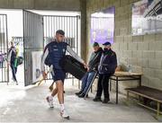 16 April 2022; Jason Flynn of Galway arrives with a speaker before the Leinster GAA Hurling Senior Championship Round 1 match between Wexford and Galway at Chadwicks Wexford Park in Wexford. Photo by Piaras Ó Mídheach/Sportsfile