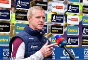 16 April 2022; Galway manager Henry Shefflin before being interviewed by Sky Sports before the Leinster GAA Hurling Senior Championship Round 1 match between Wexford and Galway at Chadwicks Wexford Park in Wexford. Photo by Piaras Ó Mídheach/Sportsfile