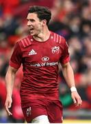 16 April 2022; Joey Carbery of Munster celebrates kicking a penalty during the Heineken Champions Cup Round of 16 Second Leg match between Munster and Exeter Chiefs at Thomond Park in Limerick. Photo by Harry Murphy/Sportsfile