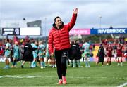 16 April 2022; Munster head coach Johann van Graan after his side's victory in the Heineken Champions Cup Round of 16 Second Leg match between Munster and Exeter Chiefs at Thomond Park in Limerick. Photo by Harry Murphy/Sportsfile