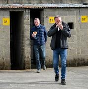 16 April 2022; Supporters arrive for the Ulster GAA Football Senior Championship preliminary round match between Fermanagh and Tyrone at Brewster Park in Enniskillen, Fermanagh. Photo by Stephen McCarthy/Sportsfile