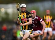 16 April 2022; Cian Kenny of Kilkenny in action against Darragh Egerton of Westmeath during the Leinster GAA Hurling Senior Championship Round 1 match between Westmeath and Kilkenny at TEG Cusack Park in Mullingar, Westmeath. Photo by Ray McManus/Sportsfile