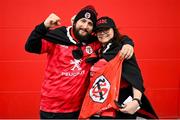 16 April 2022; Toulouse supporters before the Heineken Champions Cup Round of 16 Second Leg match between Ulster and Toulouse at Kingspan Stadium in Belfast. Photo by Ramsey Cardy/Sportsfile