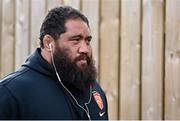 16 April 2022; Charlie Faumuina of Toulouse before the Heineken Champions Cup Round of 16 Second Leg match between Ulster and Toulouse at Kingspan Stadium in Belfast. Photo by Ramsey Cardy/Sportsfile