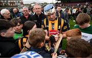 16 April 2022; T.J. Reid of Kilkenny signs autographs after the Leinster GAA Hurling Senior Championship Round 1 match between Westmeath and Kilkenny at TEG Cusack Park in Mullingar, Westmeath. Photo by Ray McManus/Sportsfile