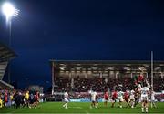 16 April 2022; Alan O'Connor of Ulster wins possession from a lineout during the Heineken Champions Cup Round of 16 Second Leg match between Ulster and Toulouse at Kingspan Stadium in Belfast. Photo by David Fitzgerald/Sportsfile