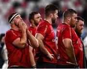 16 April 2022; Rob Herring of Ulster, left, after the Heineken Champions Cup Round of 16 Second Leg match between Ulster and Toulouse at Kingspan Stadium in Belfast. Photo by David Fitzgerald/Sportsfile