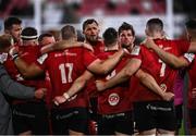16 April 2022; Duane Vermeulen of Ulster speaks to his team after the Heineken Champions Cup Round of 16 Second Leg match between Ulster and Toulouse at Kingspan Stadium in Belfast. Photo by David Fitzgerald/Sportsfile