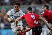 16 April 2022; Selevasio Tolofua of Toulouse during the Heineken Champions Cup Round of 16 Second Leg match between Ulster and Toulouse at Kingspan Stadium in Belfast. Photo by Ramsey Cardy/Sportsfile
