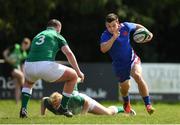 16 April 2022; Clément Mondinat of France during the U19 Rugby International match between Ireland and France at Templeville Road in Dublin. Photo by Eóin Noonan/Sportsfile