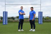 18 April 2022; Balbriggan RFC players from left Carl O'Connor and Paul O'Connor who are members of the Leinster Rugby Juniors Squad during the Leinster Rugby juniors representative side training at Tullow RFC in Carlow. Photo by Matt Browne/Sportsfile