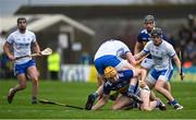 17 April 2022; Mark Kehoe of Tipperary is tackled by Austin Gleeson of Waterford during the Munster GAA Hurling Senior Championship Round 1 match between Waterford and Tipperary at Walsh Park in Waterford. Photo by Brendan Moran/Sportsfile