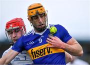 17 April 2022; Barry Heffernan of Tipperary in action against Carthach Daly of Waterford during the Munster GAA Hurling Senior Championship Round 1 match between Waterford and Tipperary at Walsh Park in Waterford. Photo by Piaras Ó Mídheach/Sportsfile