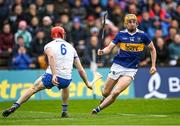 17 April 2022; Mark Kehoe of Tipperary in action against Tadhg De Búrca of Waterford during the Munster GAA Hurling Senior Championship Round 1 match between Waterford and Tipperary at Walsh Park in Waterford. Photo by Piaras Ó Mídheach/Sportsfile