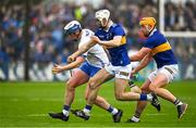 17 April 2022; Stephen Bennett of Waterford catches the sliotar ahead of Craig Morgan and Ronan Maher of Tipperary during the Munster GAA Hurling Senior Championship Round 1 match between Waterford and Tipperary at Walsh Park in Waterford. Photo by Brendan Moran/Sportsfile