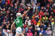 17 April 2022; Aaron Gillane of Limerick celebrates scoring his side's second goal, in the 34th minute, during the Munster GAA Hurling Senior Championship Round 1 match between Cork and Limerick at Páirc Uí Chaoimh in Cork. Photo by Ray McManus/Sportsfile