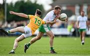 17 April 2022; Liam Gavaghan of London in action against Conor Reynolds of Leitrim during the Connacht GAA Football Senior Championship Quarter-Final match between London and Leitrim at McGovern Park in Ruislip, London, England. Photo by Sam Barnes/Sportsfile