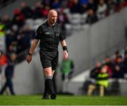 17 April 2022; Referee John Keenan during the Munster GAA Hurling Senior Championship Round 1 match between Cork and Limerick at Páirc Uí Chaoimh in Cork. Photo by Ray McManus/Sportsfile