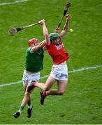 17 April 2022; Robbie O’Flynn of Cork in action against Barry Nash of Limerick during the Munster GAA Hurling Senior Championship Round 1 match between Cork and Limerick at Páirc Uí Chaoimh in Cork. Photo by Stephen McCarthy/Sportsfile