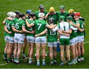 17 April 2022; Limerick players huddle before the Munster GAA Hurling Senior Championship Round 1 match between Cork and Limerick at Páirc Uí Chaoimh in Cork. Photo by Stephen McCarthy/Sportsfile