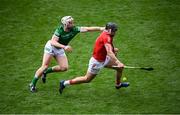 17 April 2022; Darragh Fitzgibbon of Cork in action against Cian Lynch of Limerick during the Munster GAA Hurling Senior Championship Round 1 match between Cork and Limerick at Páirc Uí Chaoimh in Cork. Photo by Stephen McCarthy/Sportsfile