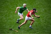 17 April 2022; Darragh Fitzgibbon of Cork in action against Cian Lynch of Limerick during the Munster GAA Hurling Senior Championship Round 1 match between Cork and Limerick at Páirc Uí Chaoimh in Cork. Photo by Stephen McCarthy/Sportsfile