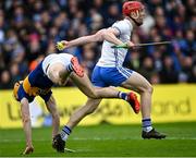 17 April 2022; Tadhg De Búrca of Waterford bursts past the tackle of Mark Kehoe of Tipperary during the Munster GAA Hurling Senior Championship Round 1 match between Waterford and Tipperary at Walsh Park in Waterford. Photo by Piaras Ó Mídheach/Sportsfile