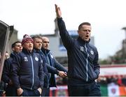 18 April 2022; Shelbourne manager Damien Duff during the SSE Airtricity League Premier Division match between Shelbourne and Bohemians at Tolka Park in Dublin. Photo by Stephen McCarthy/Sportsfile