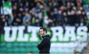 18 April 2022; Shamrock Rovers manager Stephen Bradley before the SSE Airtricity League Premier Division match between Shamrock Rovers and Dundalk at Tallaght Stadium in Dublin. Photo by Eóin Noonan/Sportsfile